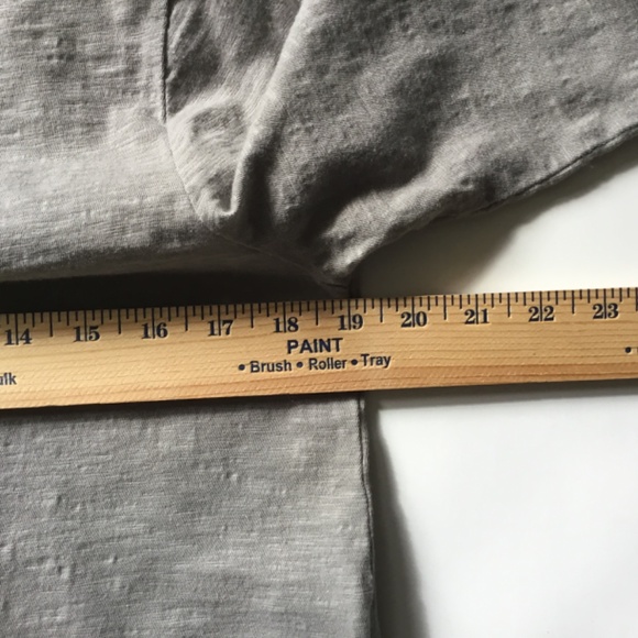 Asymmetrical Side Slit Tunic Tee Shirt by Lush MED Gray - Picture 8 of 10